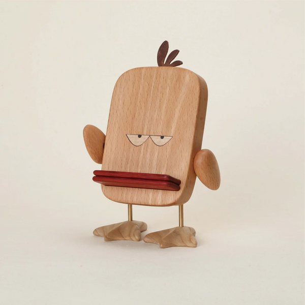 Wooden Phone Stand Longface Duck