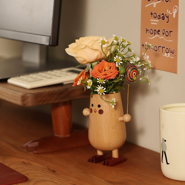 Wooden Vase and Aroma Diffuser Box