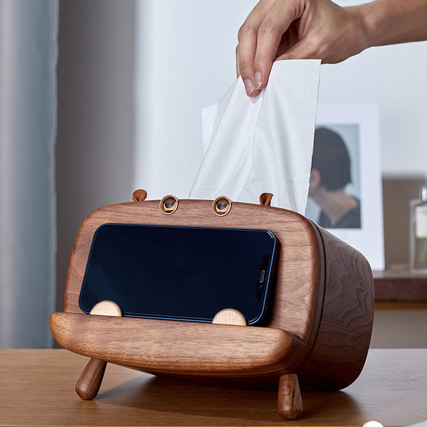 Tissue Box and Phone Holder